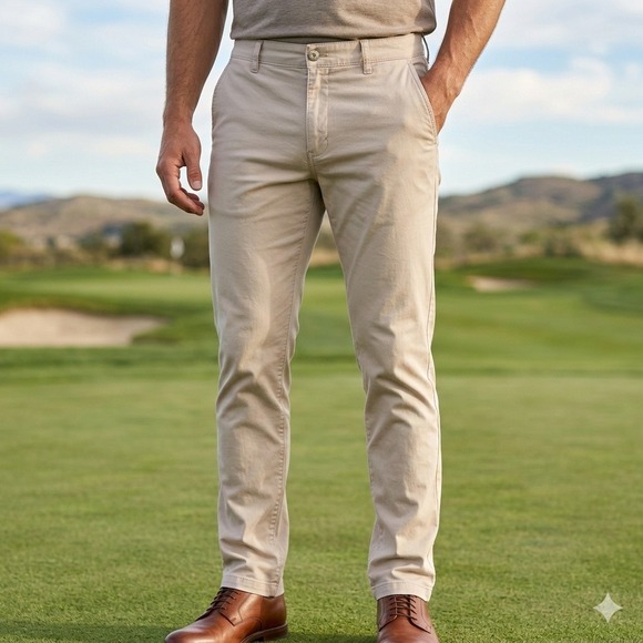 Birddogs Other - Birddogs Boom Pants Men 34x32 Khaki Performance Stretch Lined Golf Trousers